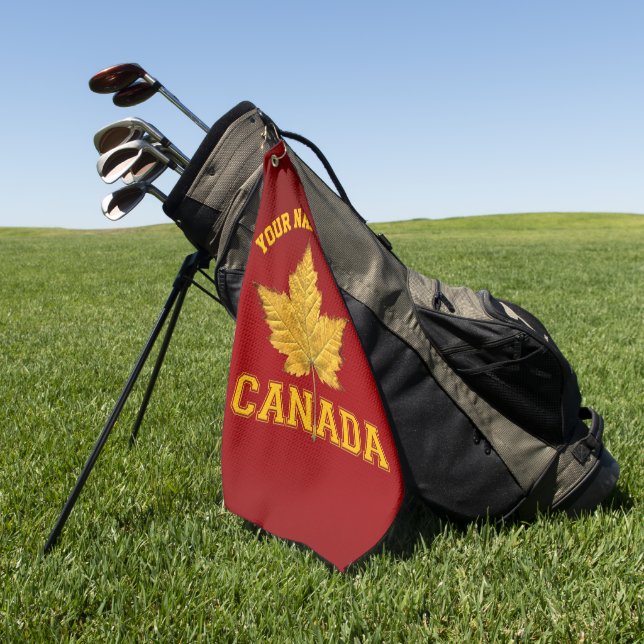 Sporty Canada Golf Towel Canada Golf Towels  (Green)