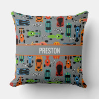 Sporty Colourful Racing Cars Kids Personalised