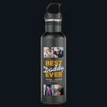 Sporty Dad 4 Photo Collage 710 Ml Water Bottle<br><div class="desc">Custom fathers day sporty water bottle featuring 4 family pictures,  the words "best daddy ever",  and your childrens names.</div>