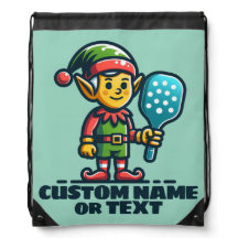 SPORTY ELF - Pickleball Mascot Court Player Fun