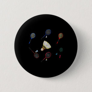 Sporty Family Matching Badminton Shuttle Sports Pl 6 Cm Round Badge