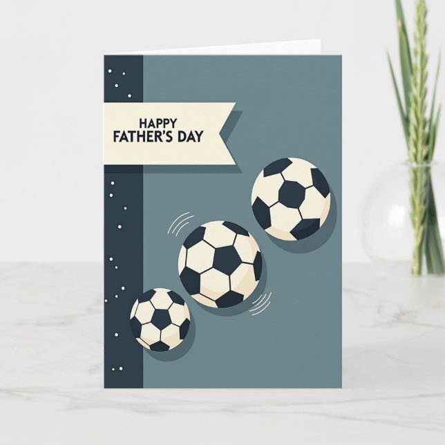 Sporty Fathers Day Vector Card (Front)