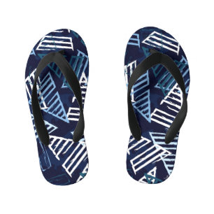 Sporty Fun: Creative Seamless Wallpaper. Kid's Jandals