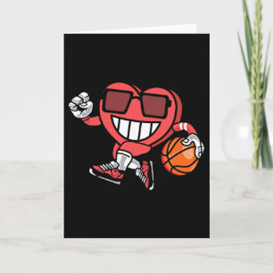 Sporty Heart Valentine's Day Sketll Love Score Adu Card