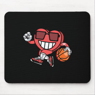 Sporty Heart Valentine's Day Sketll Love Score Adu Mouse Pad