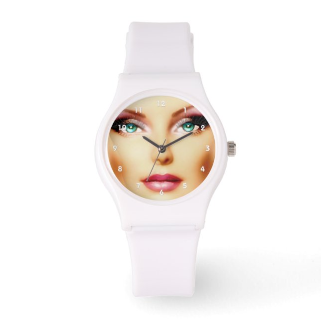 Sporty Insert Your Own Image Cool DIY Watch (Front)
