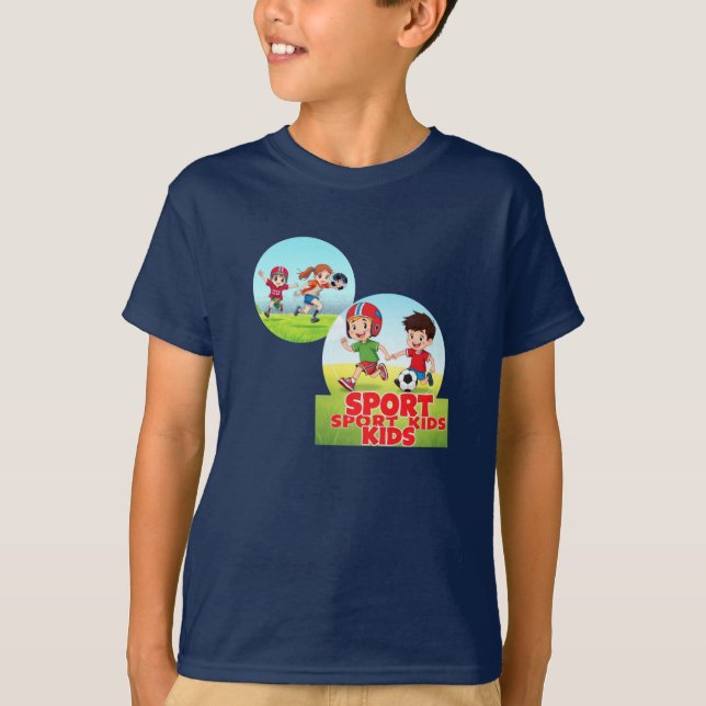 Sporty Kids Fun Playtime Design  T-Shirt (Front)