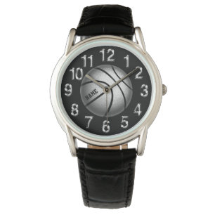 Sporty Personalised Basketball Watches for Guys