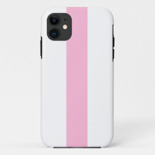 Sporty Professional Pink White Vertical Stripes Case-Mate iPhone Case