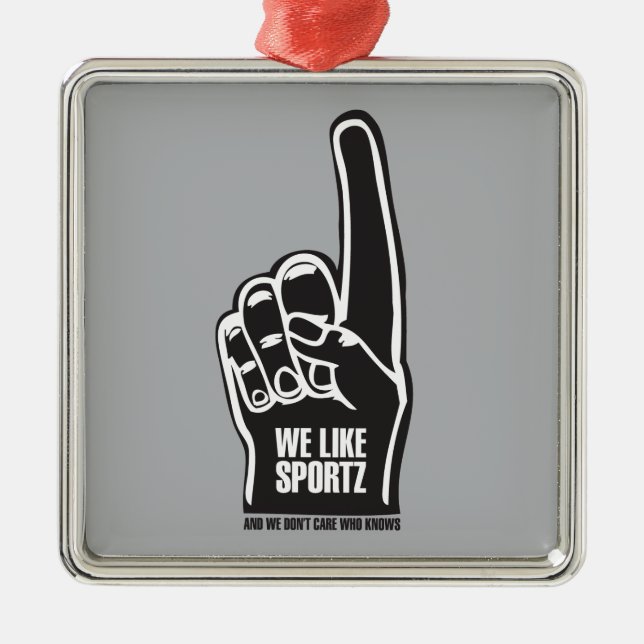 Sportz 2 metal tree decoration (Front)