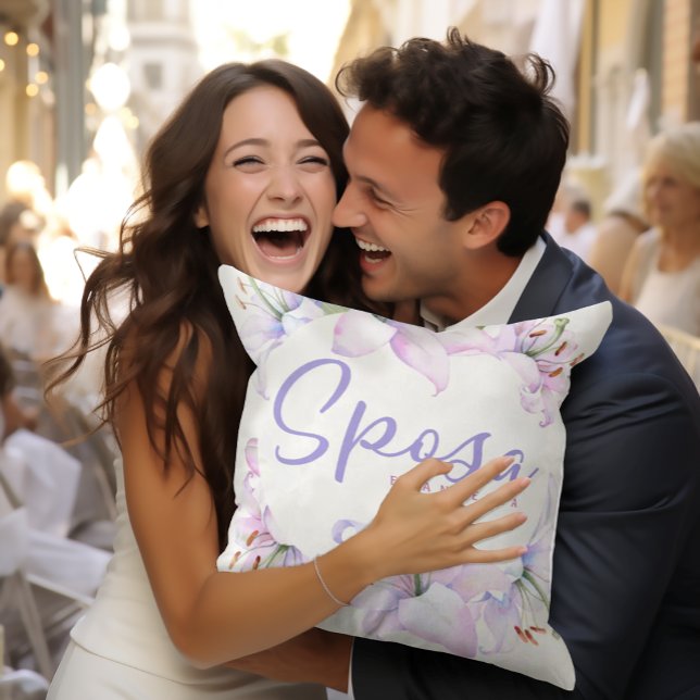 Sposa Personalised Italian Gift for the Bride Cushion (Creator Uploaded)