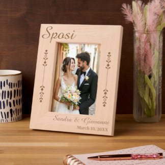 Sposi Personalized Etched Frames