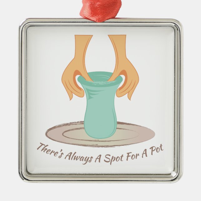 Spot For A Pot Metal Tree Decoration (Front)