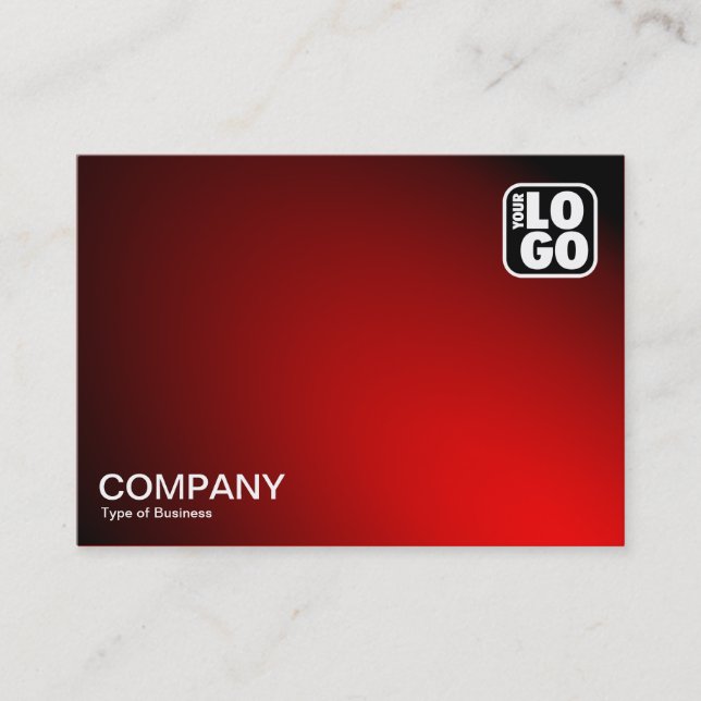 Spot lamp Illuminated - Red Business Card (Front)