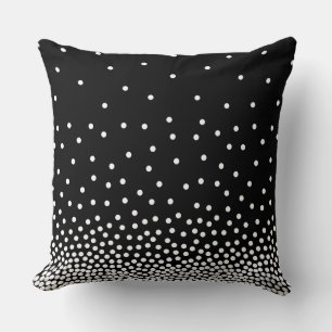 Spot Shaded 240816 - White and Black Cushion