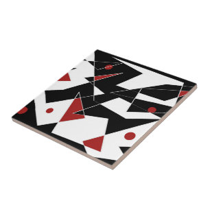 Spot the Red Balls Ceramic Tile