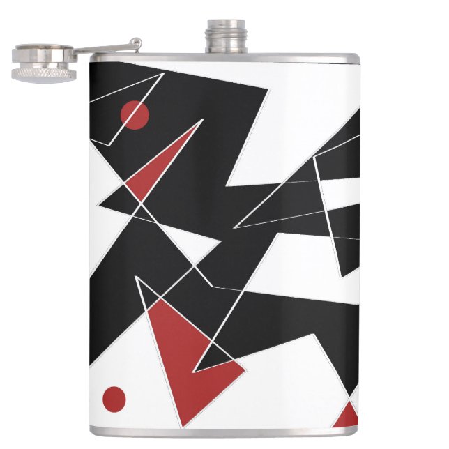Spot the Red Balls  Hip Flask (Opened)