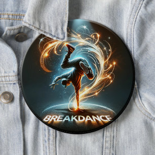 "Spotlight Groove" - ​​dancing in the spotlight! 6 Cm Round Badge