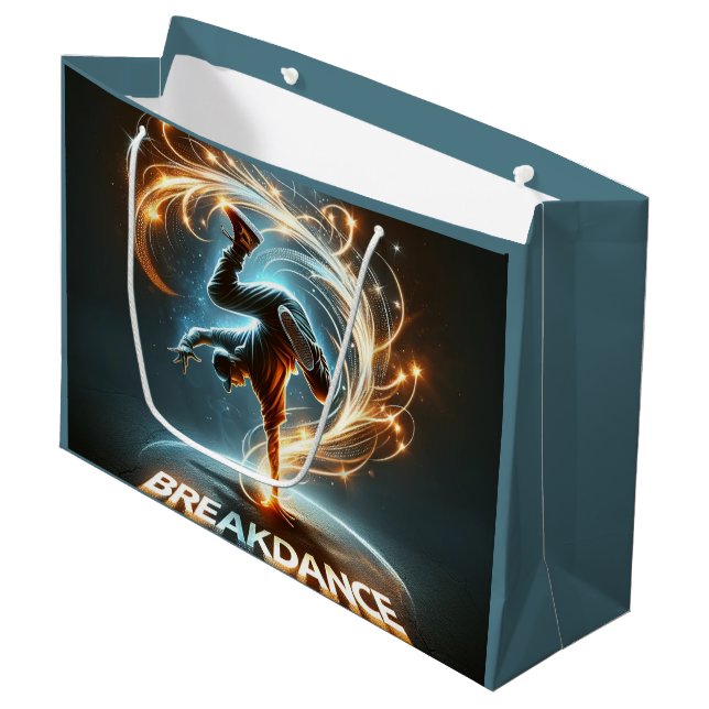 "Spotlight Groove" - ​​dancing in the spotlight! Large Gift Bag (Front Angled)