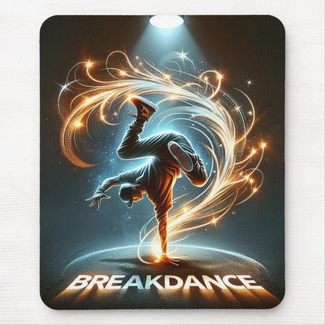 "Spotlight Groove" - ​​dancing in the spotlight! Mouse Pad (Front)