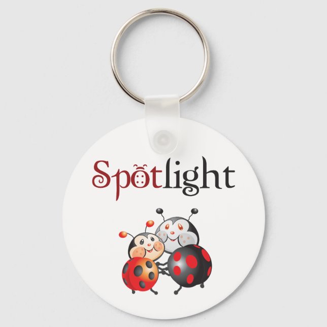 Spotlight Ladybug Keychain (Front)