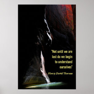 Spotlight on the Water with Quote Poster