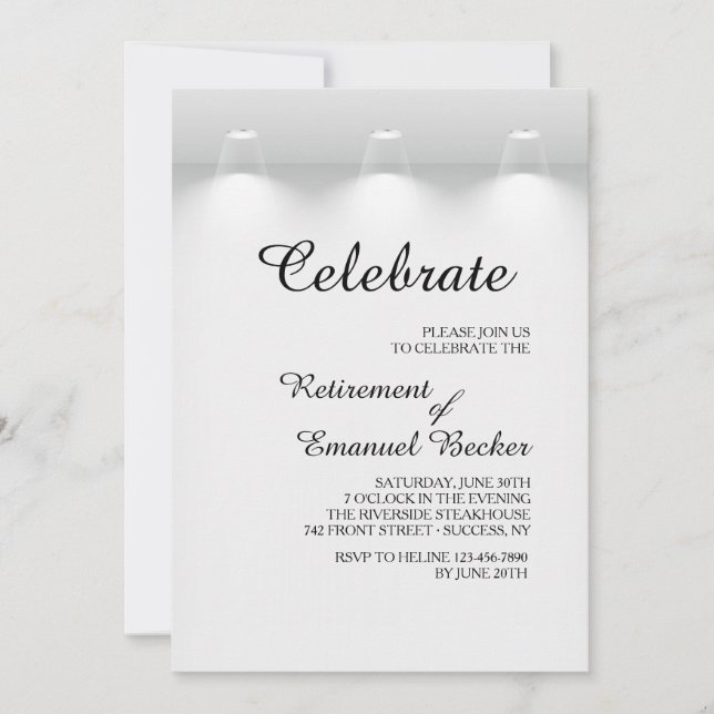 Spotlights Invitation (Front)