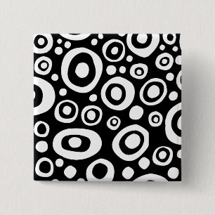 Spots and Circles - 04 - Customised 15 Cm Square Badge