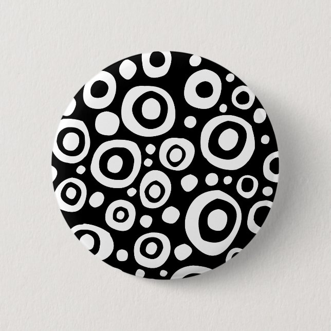 Spots and Circles - 08 6 Cm Round Badge (Front)