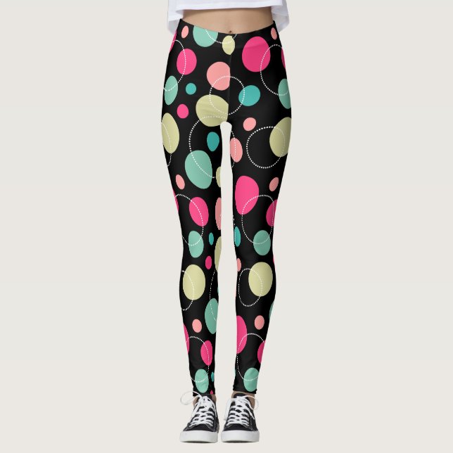 Spots and Circles 150816 Leggings (Front)