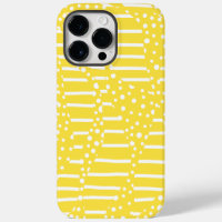 Spots and Stripes 2 - Lemon Yellow and White