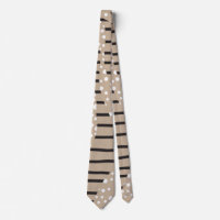 Spots and Stripes 2 - Taupe, Black and White