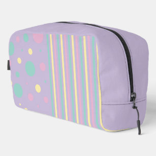 Spots and Stripes - Pink, Yellow, Purple, Green Dopp Kit