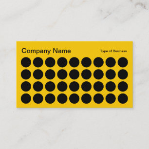 Spots - Black and Amber Business Card