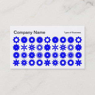 Spots - Blue on White Business Card