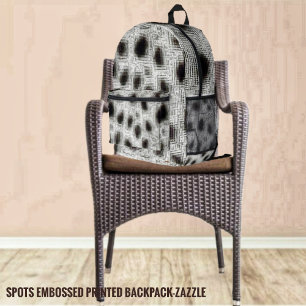 Spots Embossed Printed Backpack