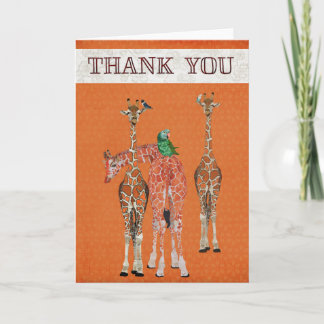 SPOTS & FEATHERS THANK YOU Card