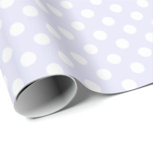 Spots Pattern Lavender Mist Wrapping Paper