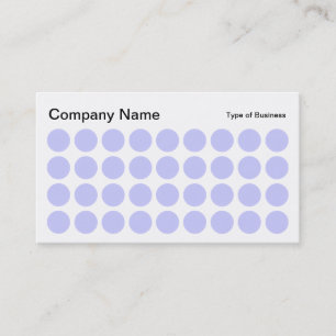 Spots - Powder Blue, Black and White Business Card
