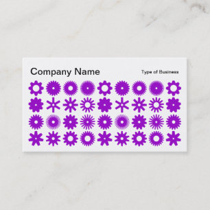 Spots - Purple on White Business Card