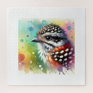 Spotted Antshrike 210724AREF138 - Watercolor Jigsaw Puzzle