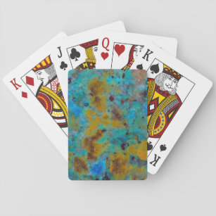 Spotted Blue Chrysocolla Jasper Playing Cards