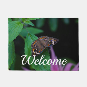 Spotted Butterfly Welcome Doormat