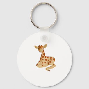 Spotted Caramel Crunch Giraffee Oversized T-Shirt Key Ring