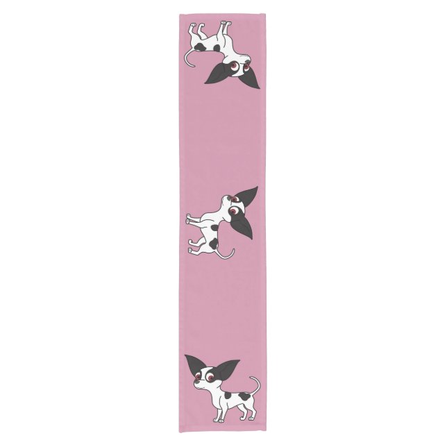 Spotted Chihuahua with Short Hair Table Runner (Front)