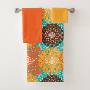 Spotted Circles Bath Towel Set