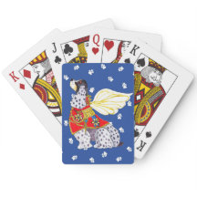 Spotted Cocker Spaniel Playing Card