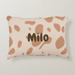 Spotted customisable accent pillow