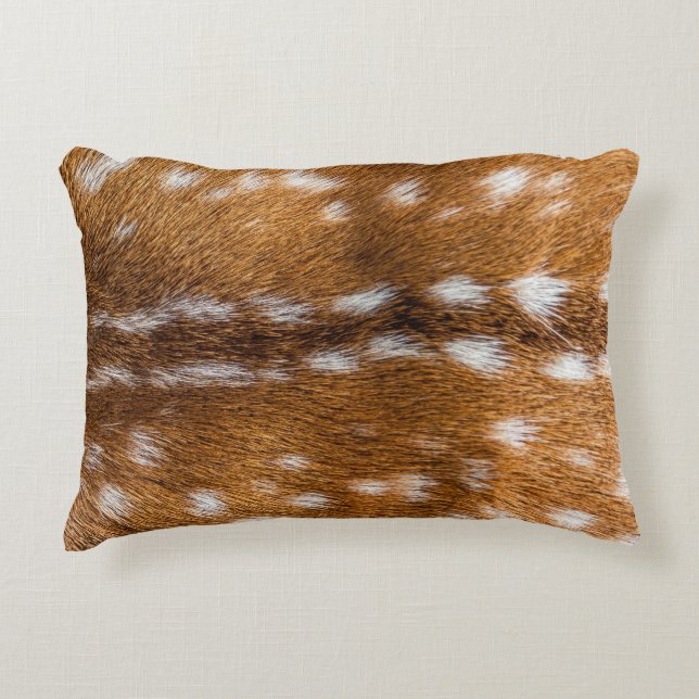 Spotted deer fur texture decorative cushion (Front)