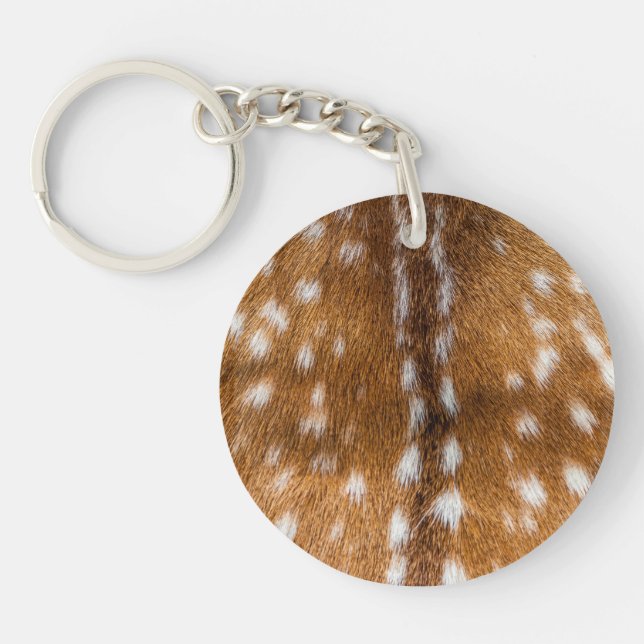 Spotted deer fur texture key ring (Front)